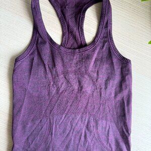 Lululemon Run Swiftly Tech Racerback Purple Tank Top Size 2